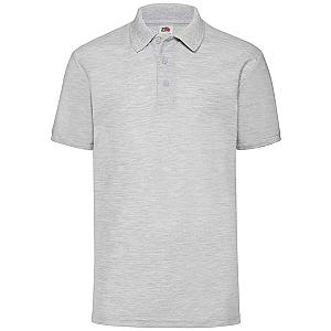 Fruit of the Loom Poly/Cotton Piqué Polo Shirt - Heather Grey