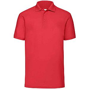 Fruit of the Loom Poly/Cotton Piqué Polo Shirt - Red