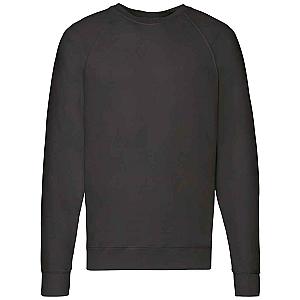 Fruit of the Loom Lightweight Raglan Sweatshirt - Black