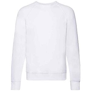 Fruit of the Loom Lightweight Raglan Sweatshirt - White