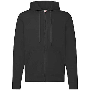 Fruit of the Loom Classic Zip Hooded Sweatshirt - Black