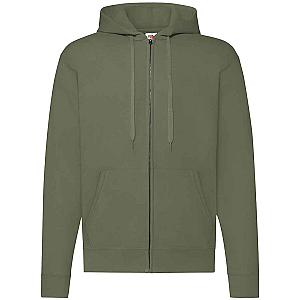 Fruit of the Loom Classic Zip Hooded Sweatshirt - Classic Olive