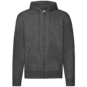 Fruit of the Loom Classic Zip Hooded Sweatshirt - Dark Heather