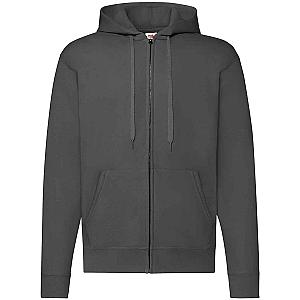 Fruit of the Loom Classic Zip Hooded Sweatshirt - Light Graphite