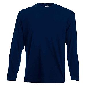 Fruit of the Loom Long Sleeve Value T-Shirt - Deep Navy