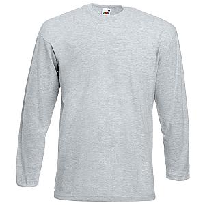 Fruit of the Loom Long Sleeve Value T-Shirt - Heather Grey