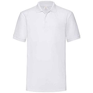 Fruit of the Loom Heavy Poly/Cotton Piqué Polo Shirt - White