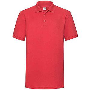 Fruit of the Loom Heavy Poly/Cotton Piqué Polo Shirt - Red