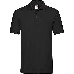 Fruit of the Loom Premium Cotton Piqué Polo Shirt - Black