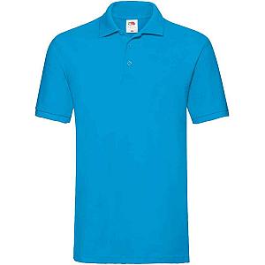 Fruit of the Loom Premium Cotton Piqué Polo Shirt - Azure