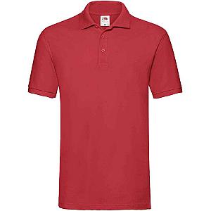 Fruit of the Loom Premium Cotton Piqué Polo Shirt - Red