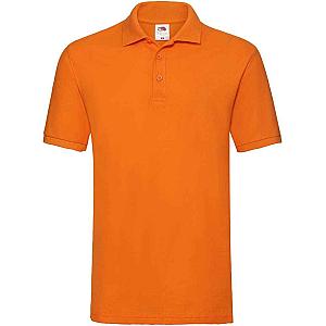 Fruit of the Loom Premium Cotton Piqué Polo Shirt - Orange