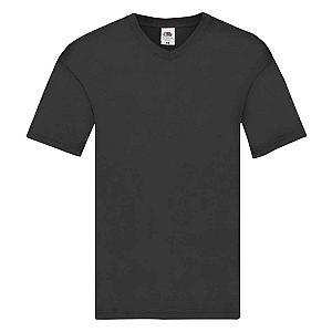Fruit of the Loom Original V Neck T-Shirt - Black