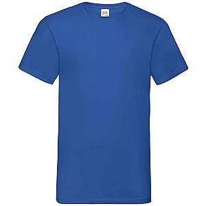 Fruit of the Loom V Neck Value T-Shirt - Royal Blue