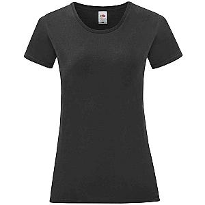 Fruit of the Loom Ladies Iconic 150 T-Shirt - Black