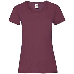 Fruit of the Loom Lady Fit Value T-Shirt - Burgundy