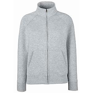 Fruit of the Loom Premium Lady Fit Sweat Jacket - Heather Grey
