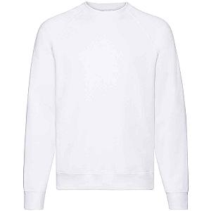 Fruit of the Loom Classic Raglan Sweatshirt - White