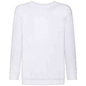 Fruit of the Loom Kids Classic Drop Shoulder Sweatshirt - White