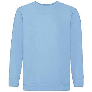 Fruit of the Loom Kids Classic Drop Shoulder Sweatshirt - Sky Blue