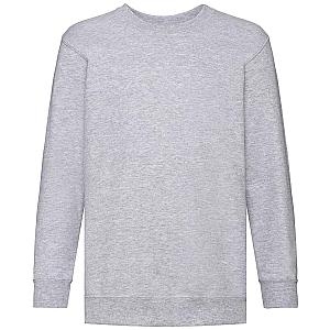 Fruit of the Loom Kids Classic Drop Shoulder Sweatshirt - Heather Grey