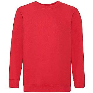 Fruit of the Loom Kids Classic Drop Shoulder Sweatshirt - Red