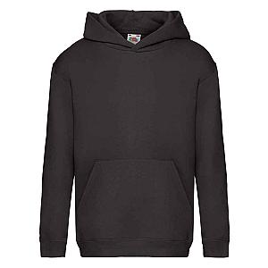 Fruit of the Loom Kids Premium Hooded Sweatshirt - Black