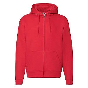 Fruit of the Loom Premium Zip Hooded Sweatshirt - Red