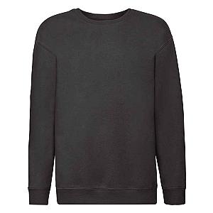 Fruit of the Loom Kids Premium Drop Shoulder Sweatshirt - Black