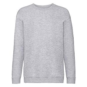 Fruit of the Loom Kids Premium Drop Shoulder Sweatshirt - Heather Grey