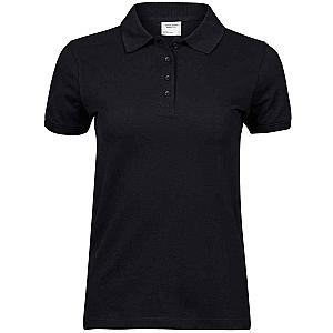 Tee Jays Ladies Heavy Cotton Piqué Polo Shirt - Black