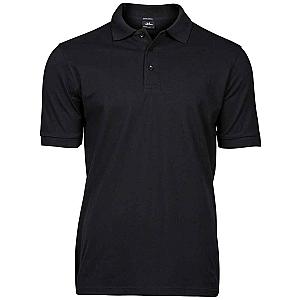 Tee Jays Luxury Stretch Piqué Polo Shirt - Black