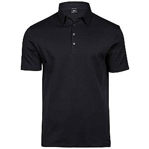 Tee Jays Pima Cotton Interlock Polo Shirt - Black