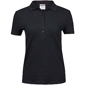 Tee Jays Ladies Luxury Stretch Polo Shirt - Black