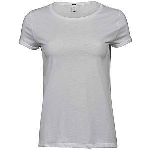 Tee Jays Ladies Roll-Up T-Shirt - White