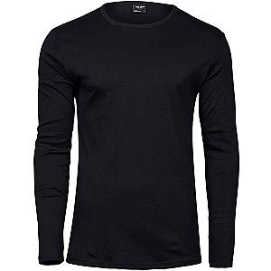 Tee Jays Long Sleeve Interlock T-Shirt - Black