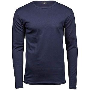 Tee Jays Long Sleeve Interlock T-Shirt - Navy
