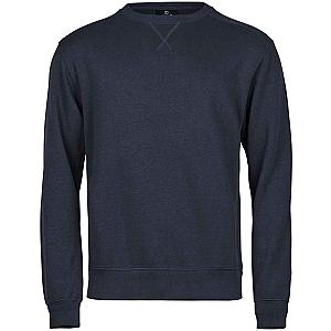 Tee Jays Ribbed Interlock Crew Neck Sweatshirt - Navy