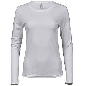 Tee Jays Ladies Long Sleeve Interlock T-Shirt - White