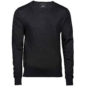Tee Jays Merino Blend V Neck Sweater - Black