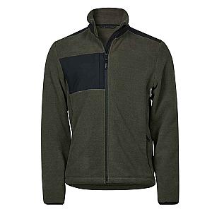 Tee Jays Mountain Fleece Jacket - Deep Green/Black