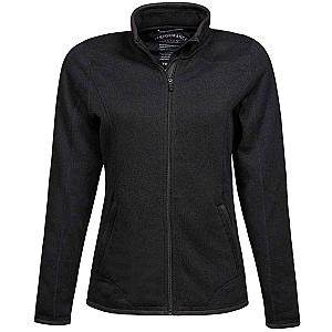 Tee Jays Ladies Knitted Outdoor Fleece Jacket - Black