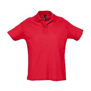 SOL'S Summer II Cotton Piqué Polo Shirt - Red