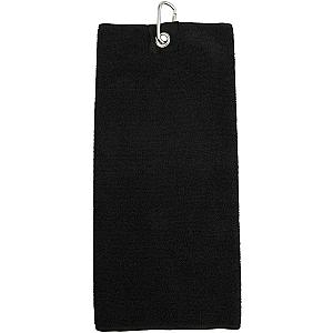 Towel City Microfibre Golf Towel - Black