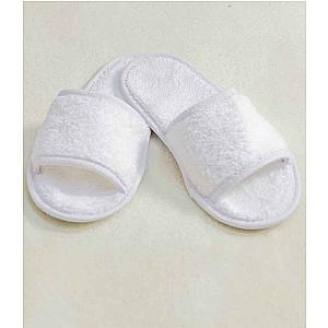 Towel City Classic Terry Slippers - White