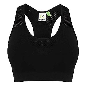 Tombo Ladies Seamless Crop Top - Black