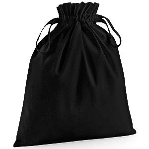 Westford Mill Organic Cotton Drawcord Bag - Black