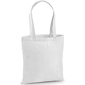 Westford Mill Premium Cotton Tote Bag - White