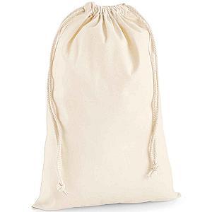 Westford Mill Premium Cotton Stuff Bag - Natural