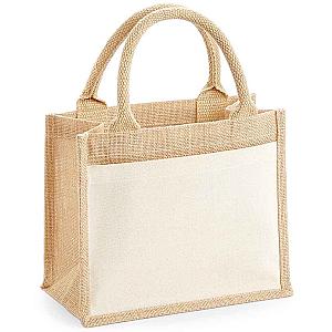 Westford Mill Pocket Jute Gift Bag - Natural